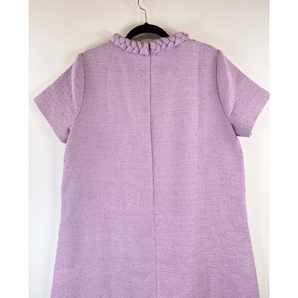 NWT Tuckernuck Womens Dress Lilac Tweed Jackie Mini Short Sleeve A Line Size XL - Picture 10 of 11
